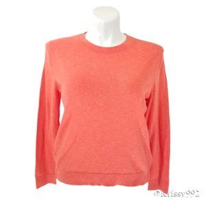 Gap Slub Crew Fire Coral XXL Sweater Pink